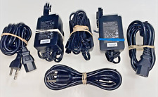 Lot of 3 Sino-American 18W SA120A-1217V-C 12V Switching Adapters + 3 Power Cords picture