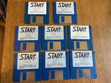 LOT OF 8 RARE ATARI ST START 1989 MONTHLY MAGAZINE FLOPPY DISKS 3.5 TESTED picture