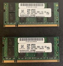 4GB NetList 2 X 2GB 2RX8 Laptop Notebook Memory RAM PC2-5300S NL8256421207F picture