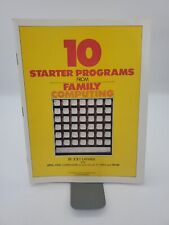 10 Starter Programs from Family Computing for Apple Atari Commodore, VIC-20 picture