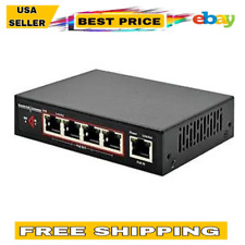 60W Gigabit PoE Extender with 4-Port PoE Switch Repeater, IEEE 802.3af/at, 6KV P picture