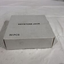 50x Pcs CAT6 Keystone Jack White Ethernet 110 Punch Down 8P8P RJ45 picture