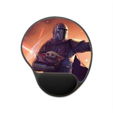 Star Wars The Mandalorian, Din Djarin and Baby Yoda, Mouse Pad With Wrist Rest picture