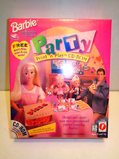 Barbie Print n Play CD-ROM Vintage 1997 - Mattel Software for Girls - New Sealed picture
