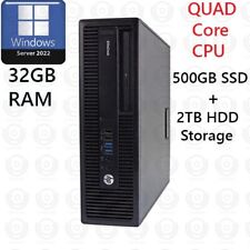 HP Desktop Quad Core i7 500GB SSD + 2TB HDD 32GB RAM Window Server 2022 picture