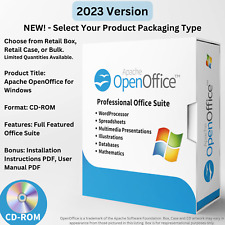 Open Office Software Suite for Windows on CD-ROM - For Home Student Professional picture