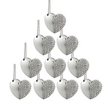 Kootion Diamond Crystal Heart Necklace Design 10 Pack USB 2.0 64GB Flash Drives picture