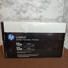 HP Q2612D LaserJet 12A Toner Cartridge Pack of 2  Black Open Box/Toner Sealed  picture