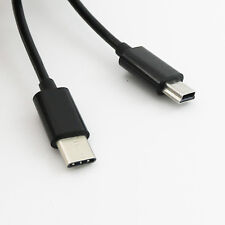 1pc USB 3.1 Type C Male To Mini 5 Pin Male Spiral Coiled Data Sync Charger Cable picture