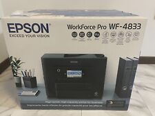 NEW Epson Workforce Pro WF-4833 All In 1 Printer Color Touchscreen Copy Scan Fax picture