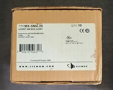 Siemon MX-SM4-20 Surface Mount Box, 4 Port, Ivory NEW BOX OF 10 picture