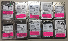 Lot of 10 600GB Mixed Brand SAS HDDS 3.5