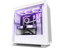 NZXT H7 Flow White - Mid-Tower Airflow PC Gaming Case - Tempered Glass - Enhance picture