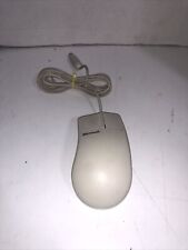 Microsoft Mouse Port Compatible 2.1A 93633 White Vintage Ball Mouse PS/2 picture