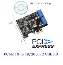 PCIE PCI Express to Dual 20 Pin USB 3.0 PCI-e X1 to 2 ports 19pin USB 3.0 Header picture