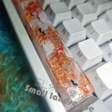 Custom Made Handmade Resin Golden White Keycap ESC Spacebar Mechanical Keyborad picture