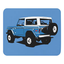 Vintage Blue Ford Bronco Lover Gift Mouse pad picture