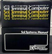 SOL 20 Original Manual Processor Technology SOL Terminal Computer Manual RARE picture