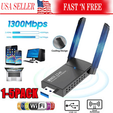 USB 3.0 Wireless WIFI Adapter 1300Mbps Long Range Dongle Dual Band 5Ghz Network picture