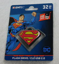 Superman 32GB Flash Drive Keychain NEW SEALED Emtec DC Comics 32 GB picture