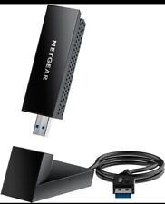 NETGEAR - Nighthawk AXE3000 Tri-Band Wi-Fi 6E USB 3.0 Adapter - Black New picture