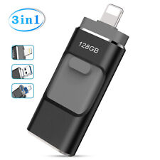 2TB 1TB 3 in 1 USB 3.0 Flash Drive Memory Stick U Disk Fr iPhone IOS PC 128/512G picture