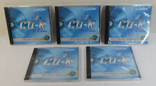 LOGIK LOT OF 5 x CD-R 700MB 52X 80min RECORDABLE BLANK DISCS SEALED SET picture