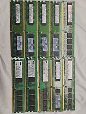 Lot Of 10 Mixed Brand Samsung PC2-4200U 512MB DIMM 533 MHz DDR2 Memory  picture