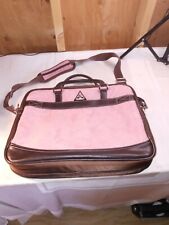 Mobile Edge Women's PINK SUEDE ScanFast TSA Checkpoint Friendly LAPTOP BRIEFCASE picture