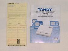 Tandy Direct-Connect Modem DCM-3 Manual Only Cat#26-1178 with Receipt picture