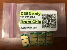4 x (BCMY) Imaging Unit Drum Chip Refill for Konica Minolta Bizhub C353 - ONLY  picture