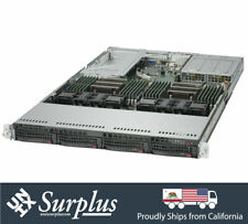 1U Server X10DRU-i+ 2x E5-2680 V3 32GB DDR4 4x 4TB SATA 4x 10GB 2x PS RAIL Kit picture