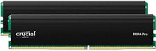 Crucial - Pro 64GB Kit (2x32GB) 3200 MHz DDR4-3200 UDIMM Desktop Memory - Black picture