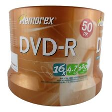 Memorex DVD-R 50 Pack 16X 4.7GB 120 Min Brand New Factory Sealed picture