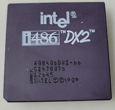 Vintage Rare Intel i486 DX2 A80486DX2-66 SX645 Processor Collection/Gold picture