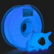AMOLEN PLA 3D Printer Filament, 1.75mm, Glow in The Dark Blue 1 kg Spool picture