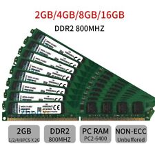 Kingston 20GB 16GB 8GB 4GB 2G KVR800D2N6/2G DDR2 800 PC2-6400 Desktop RAM LOT AB picture