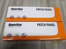 2 PACK HYPERLINE  CAT 5E 12 PORT PATCH PANEL PPW1-12 -8P8C-C5E UTPWALL MOUNT picture
