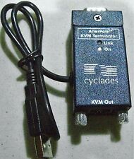 Cyclades AlterPath KVM Terminator 106 N11803 USB VGA RJ45 switch module cable c picture