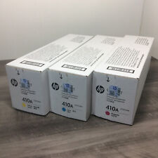 Genuine HP 410A Color Toner Y/C/M  CF411A CF412A CF413A -Set of 3 - New & MINT picture