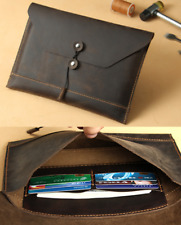 cow Leather file case Folder pocket Messenger bag Briefcase customize brown z619 picture