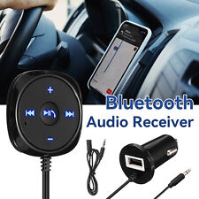 AUX-in Bluetooth Wireless Receiver & Transmitter Adapter For Car Stereo Audio US picture