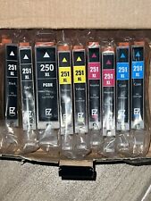 EZ Ink EZink 250/251XL Tri Color & Black Cartridge 9-Pack All Sealed picture