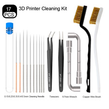 3D Printer Cleaning Kit Brush Tweezers 6/7mm Wrench Nozzle Cleaning Needle 17pcs picture