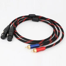 Pair 5N OFC Copper Signal Wire XLR Male Female To RCA Audio Interconect Cable picture