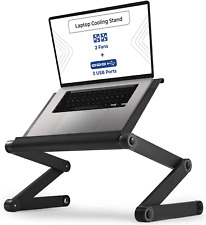 Workez Executive Laptop Cooling Stand Adjustable Laptop Desk for Bed Foldable La picture