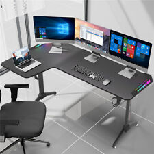 Extra Long Large Corner Gaming Computer Desk Home Office Desk w Solid Metal Fram picture