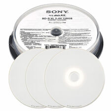 3 Sony 128gb 4x BD-R XL White Inkjet Printable Blu-ray Disc Media S4PPBD4RB03 picture