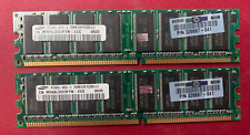 🟡Samsung 512MB (2x256MB) PC3200U CL3 RAM Memory M368L3223FTN-CCC , 326667-041 picture