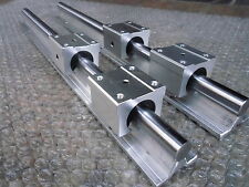 4 pc SBR25-1000mm 25MM FULLY SUPPORTED LINEAR RAIL SHAFT& 8SBR25UU Carriage picture